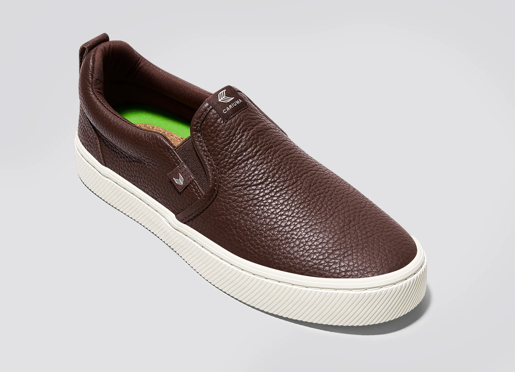 SLIP-ON Brown Premium Leather Sneaker