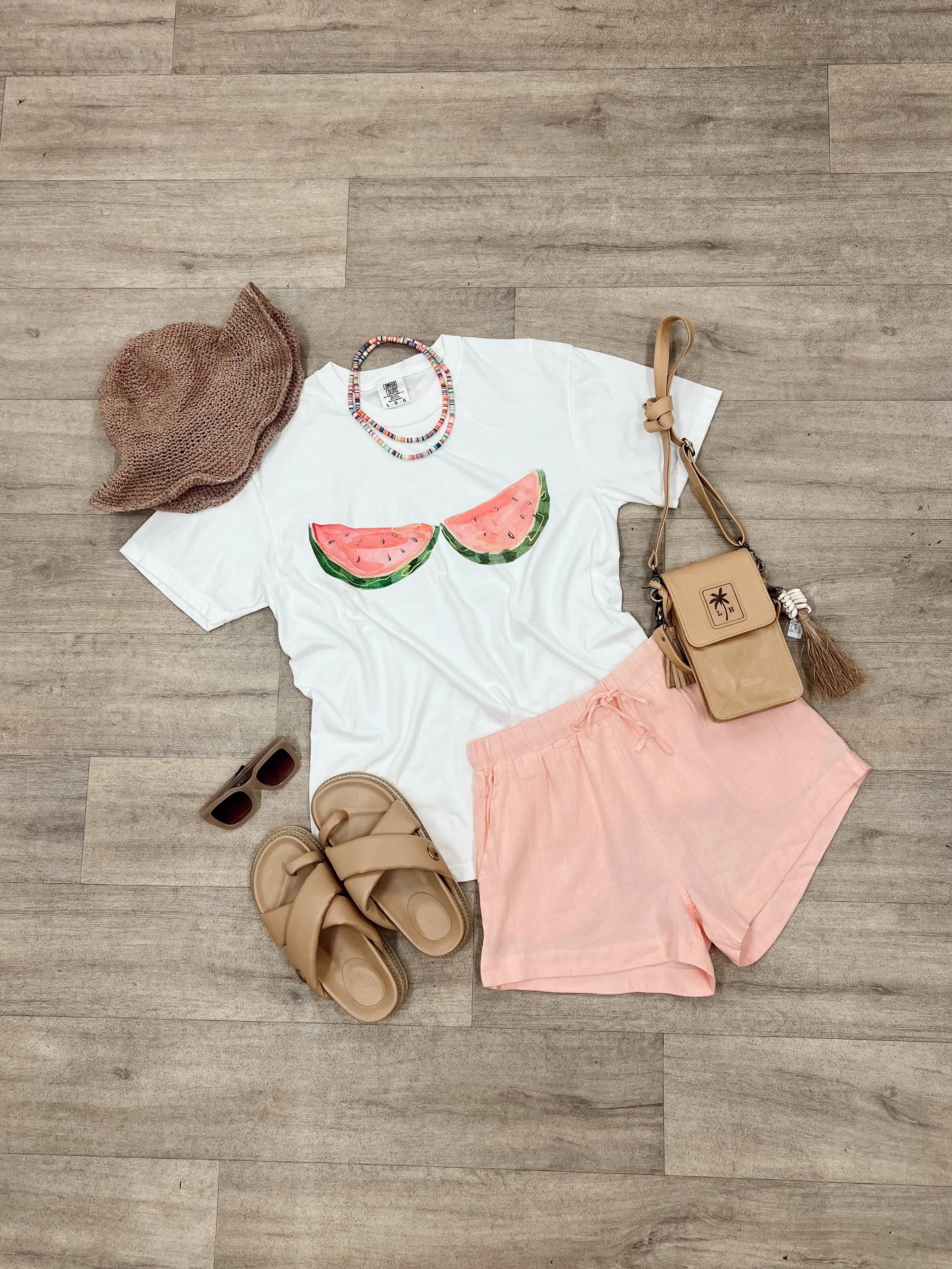 Sunday Linen Shorts - Pink