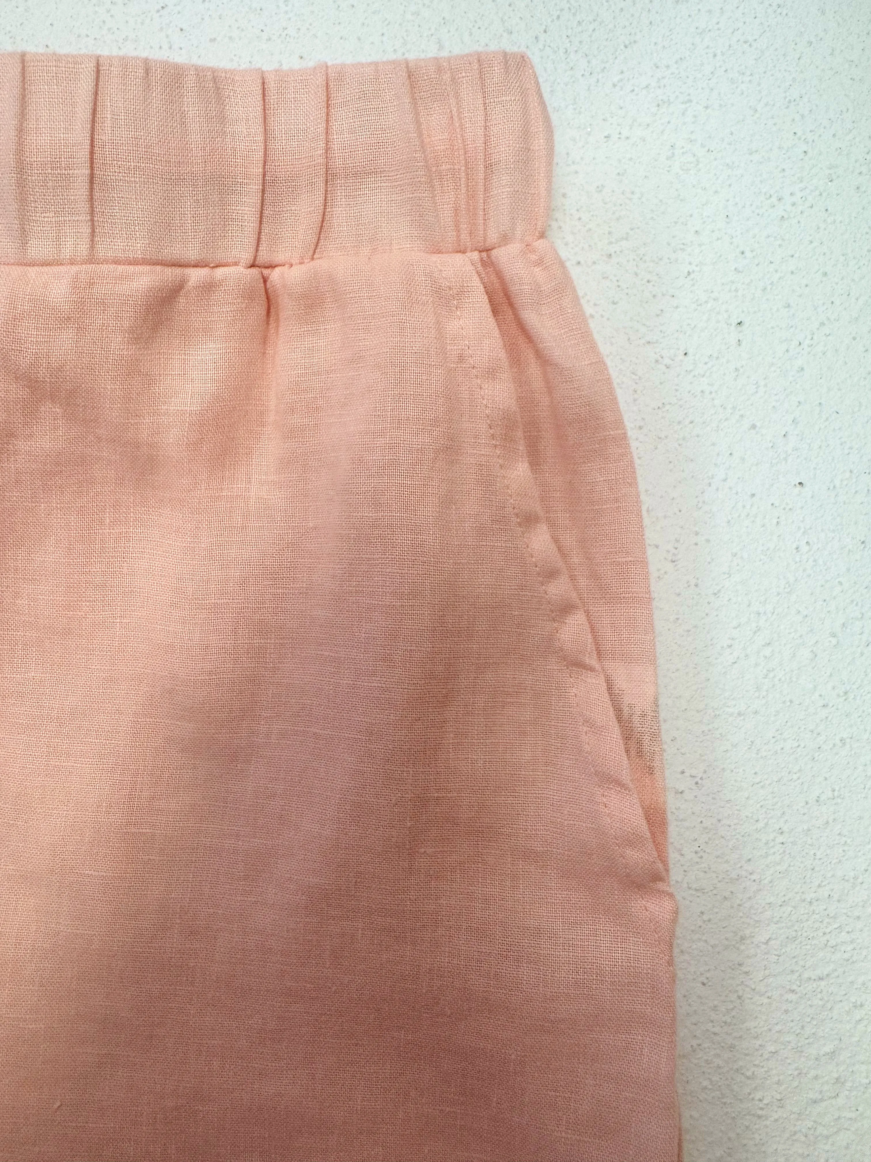Sunday Linen Shorts - Pink