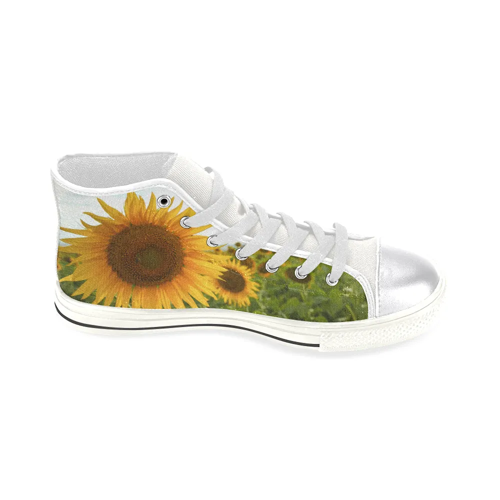 Sunflowers High Top Shoes