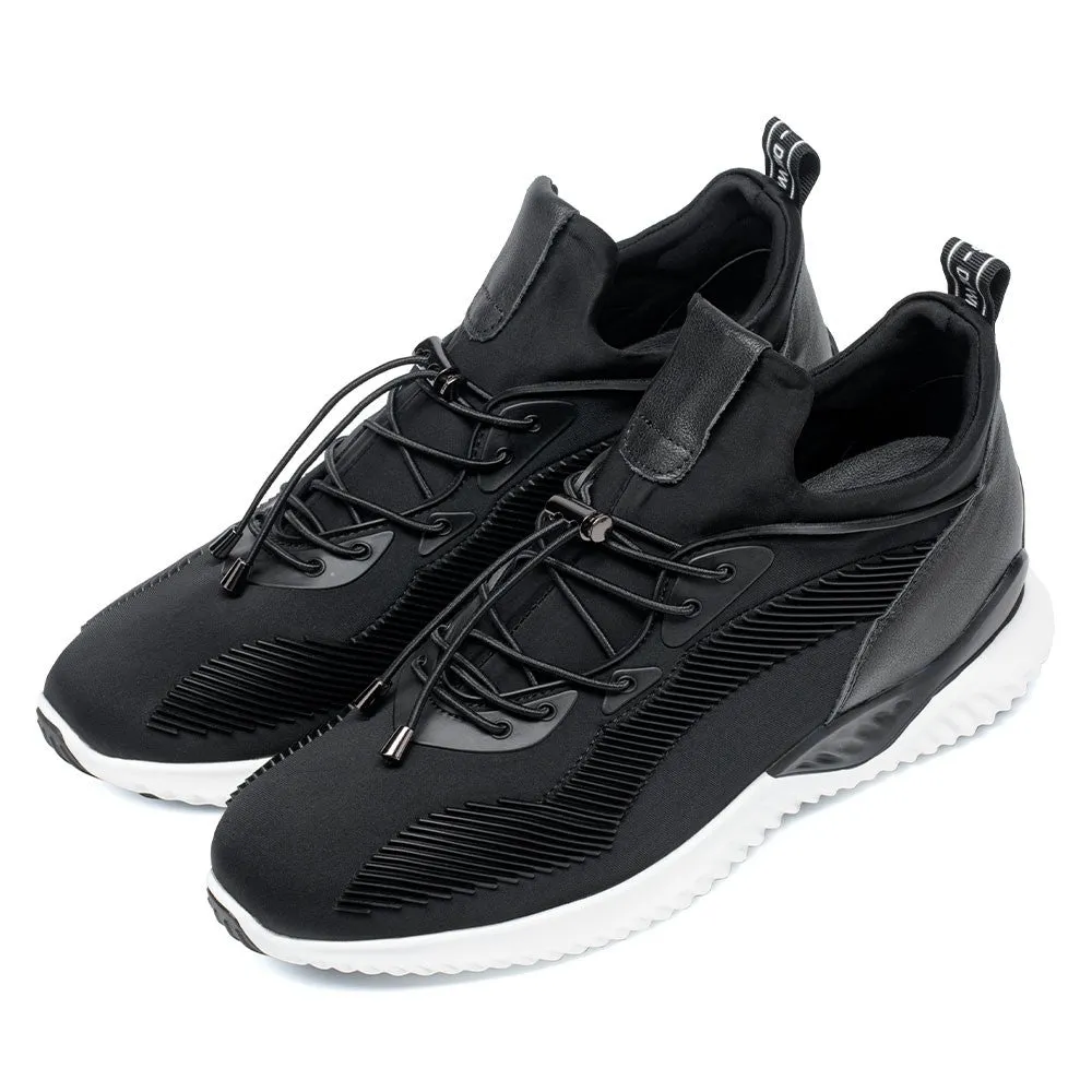 This item only ships to the United States -  7CM / 2.76 Inches CMR CHAMARIPA Black Height-Boosting Sneakers