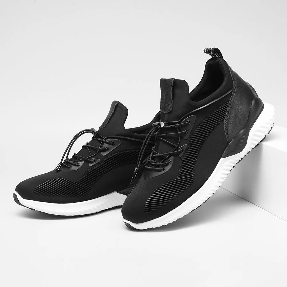 This item only ships to the United States -  7CM / 2.76 Inches CMR CHAMARIPA Black Height-Boosting Sneakers