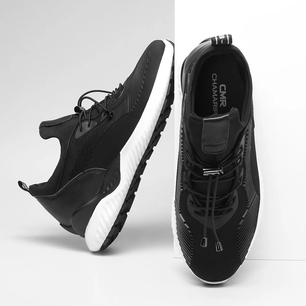 This item only ships to the United States -  7CM / 2.76 Inches CMR CHAMARIPA Black Height-Boosting Sneakers