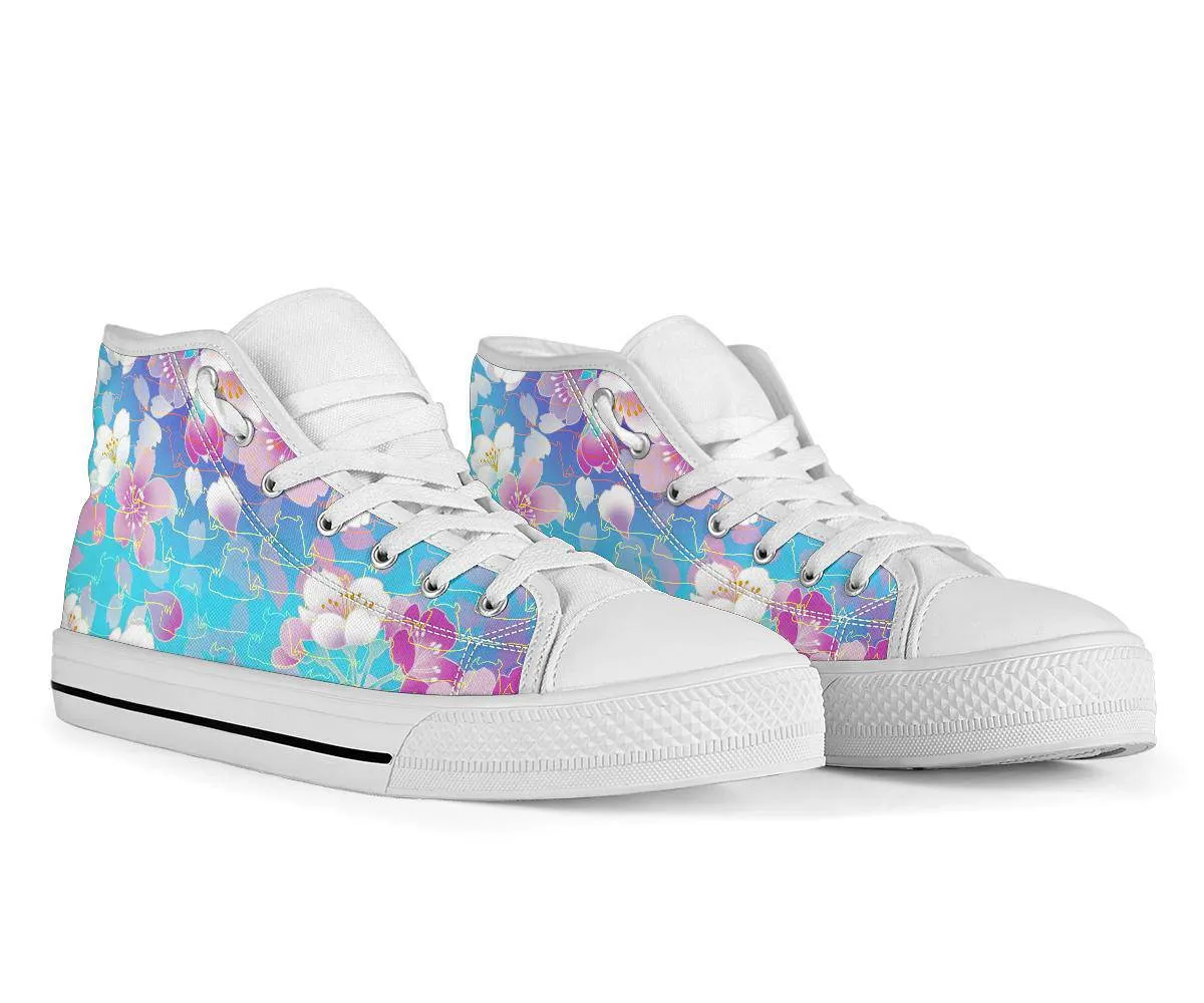 Tokyo High Tops White Custom Shoes