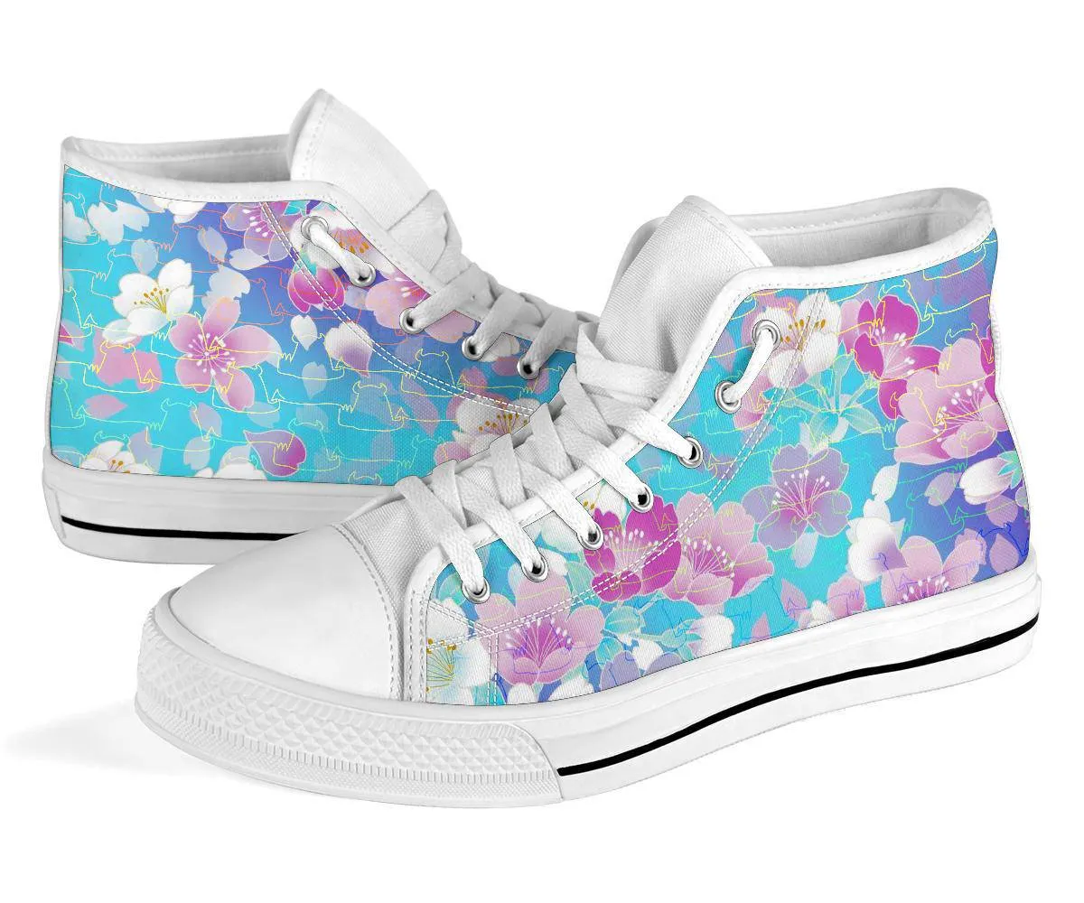 Tokyo High Tops White Custom Shoes