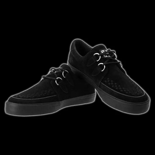 TUK - Black Suede D-Ring VLK Creeper Sneaker Shoe