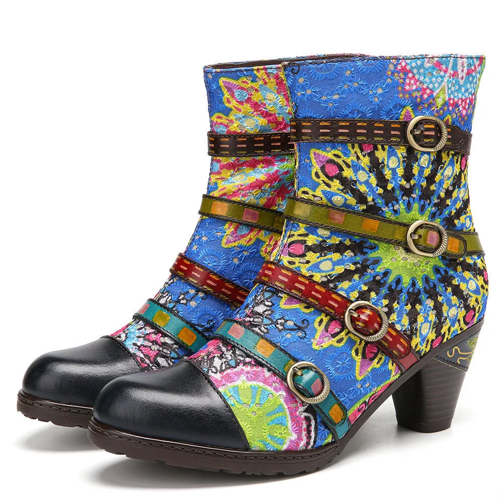Viscose Shoes Low Tube Women's Short Tube Square Head Blue Satin Fashion Boots