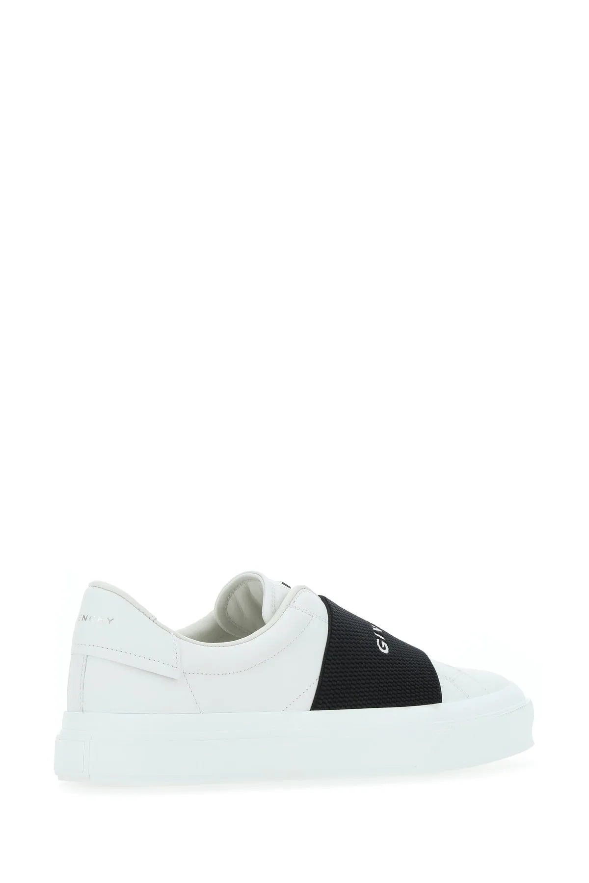 White leather New City slip ons