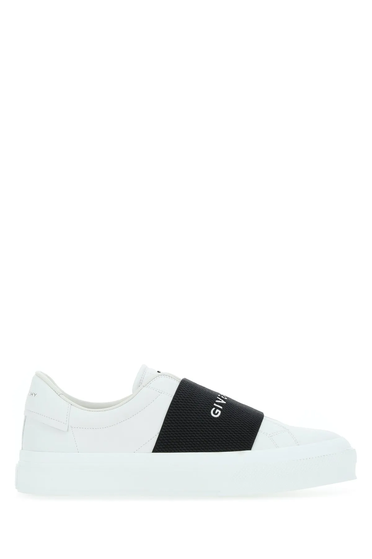 White leather New City slip ons